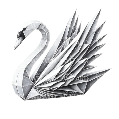 Beautiful Paper Craft Tattoo Idea