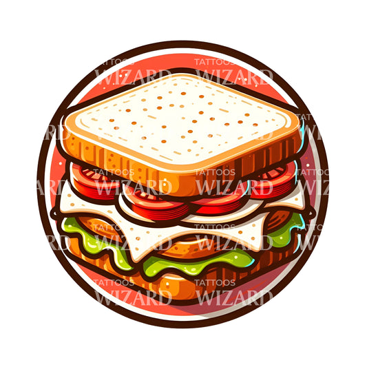 Classic Sandwich Tattoo Idea