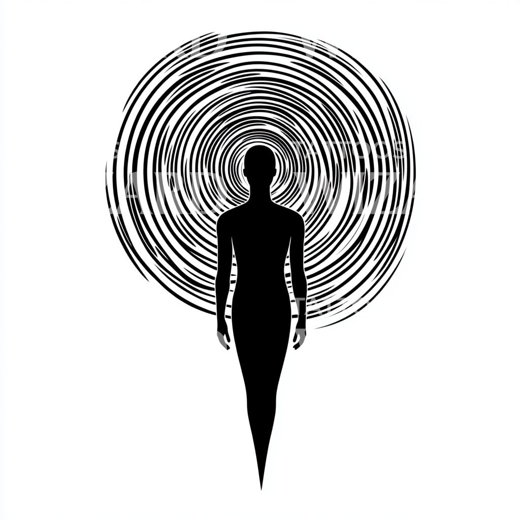 Hypnotic Portal to Another Dimension Tattoo Design