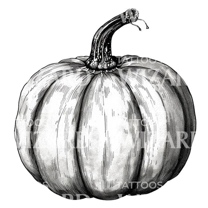 Ink Pumpkin Tattoo Idea