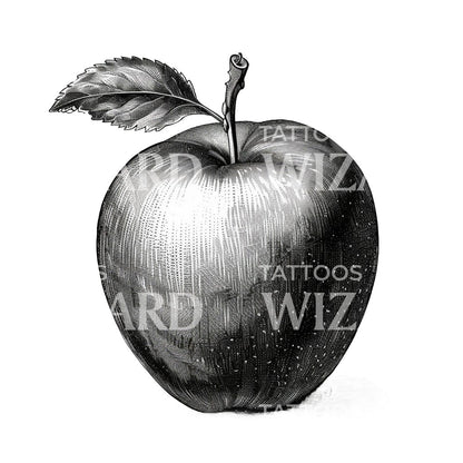 Ink Vintage Apple Tattoo Idea