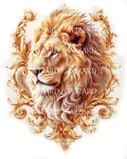 King of the Jungle Tattoo Design