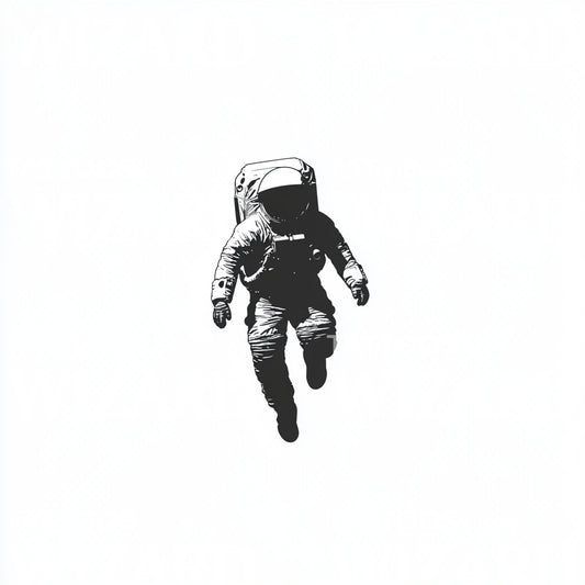 Lonely Astronaut Exploring the Void Tattoo Design