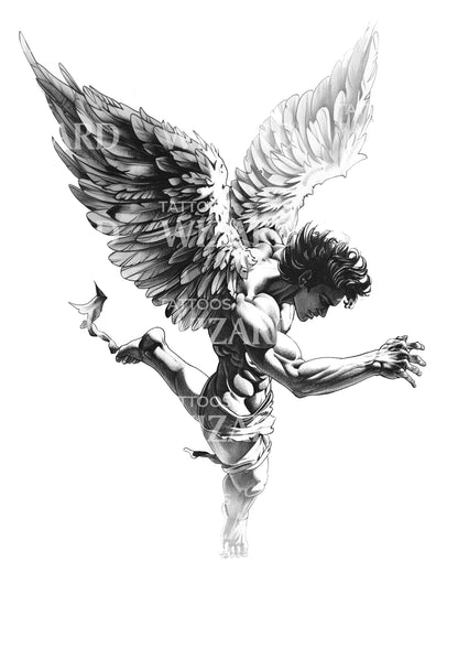 Mythology Icarus Story Tattoo Idea