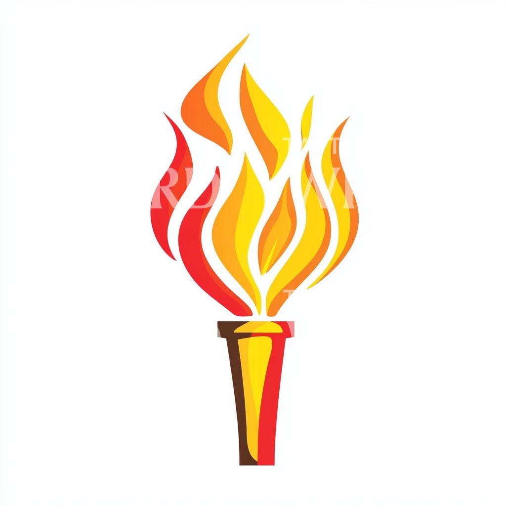 Olympic Flame Tattoo Design