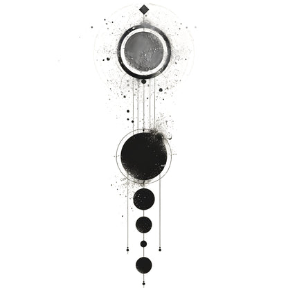 Planetary Alignement Tattoo Design