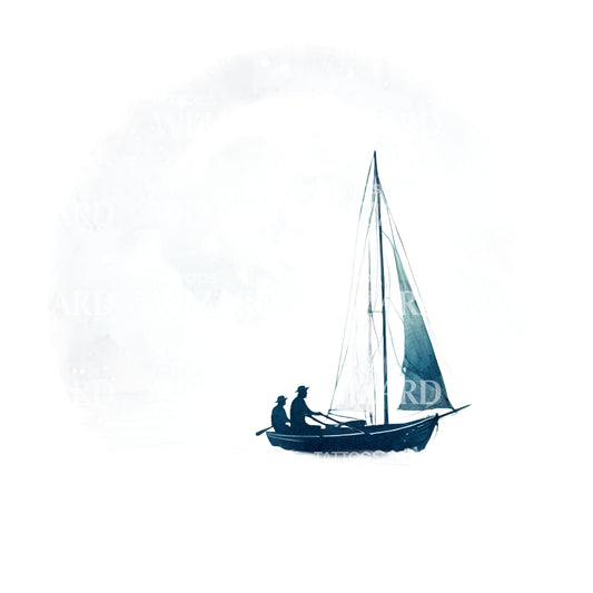 Sailing In The Moonnight Tattoo Idea