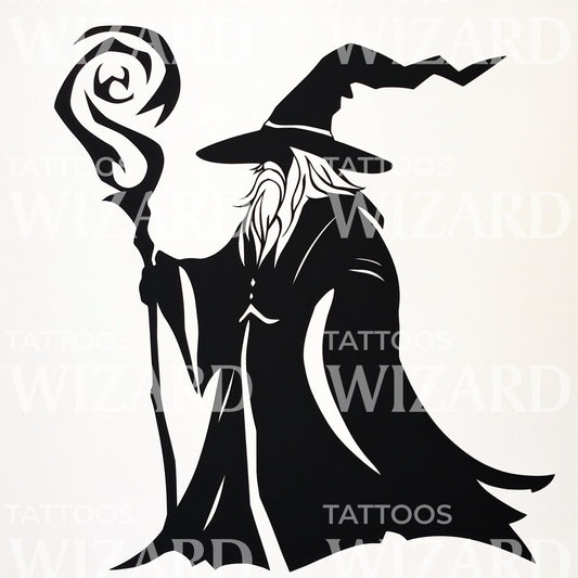 Strong Wizard Tattoo Idea