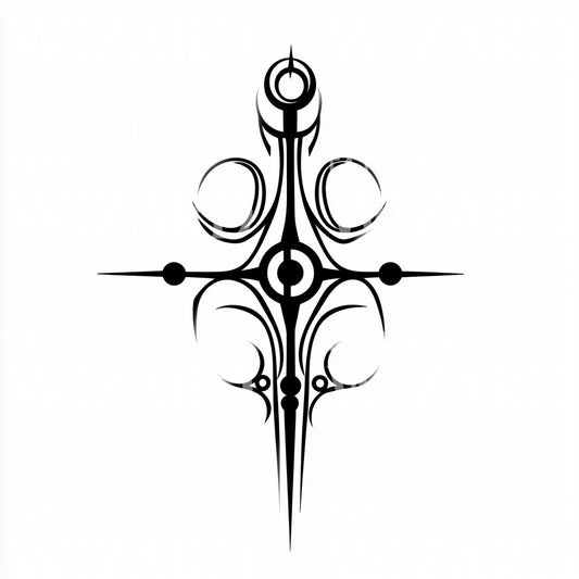 Tribal Magic Symbol of Power Tattoo Design