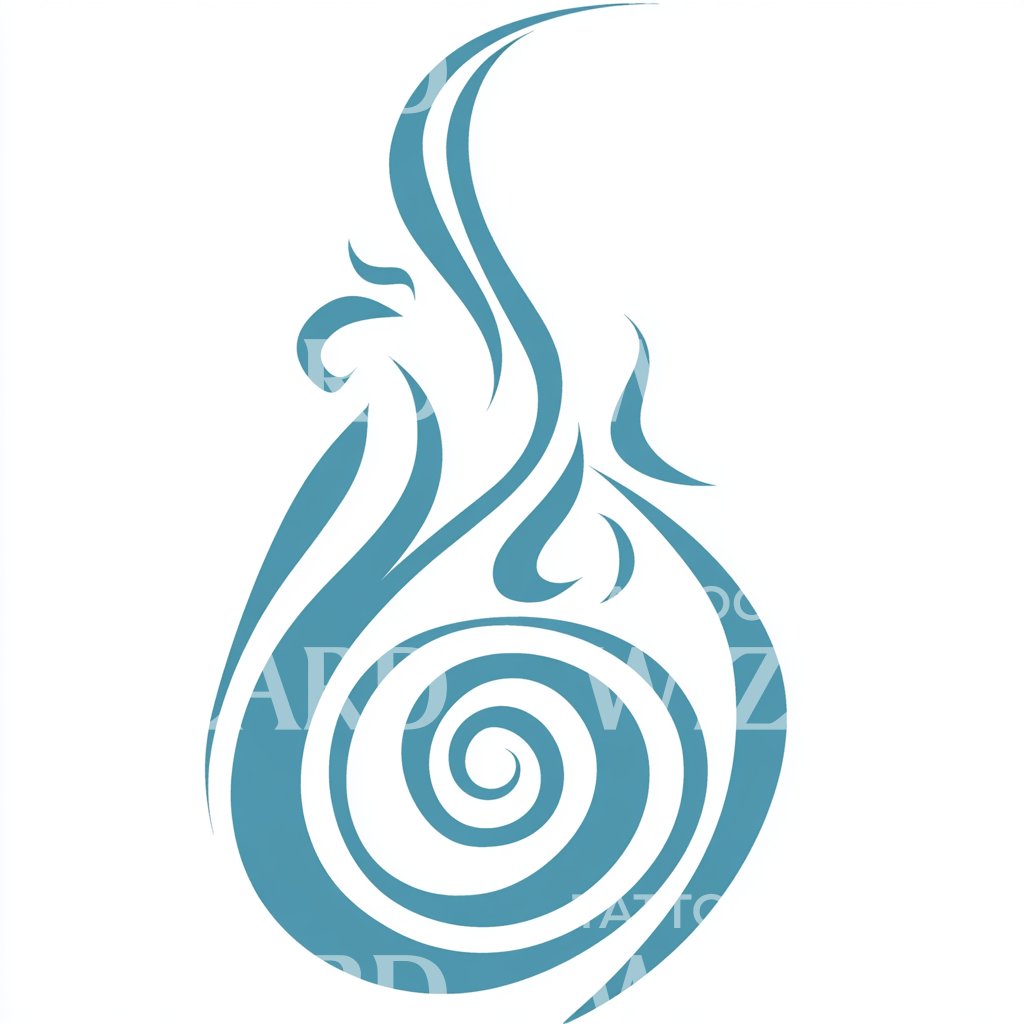 Water Element Life Tattoo Idea