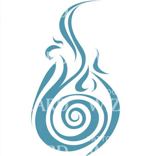 Water Element Life Tattoo Idea