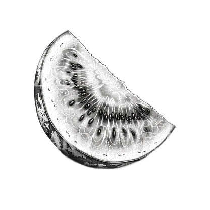 Watermelon Slice Ink Tattoo Idea