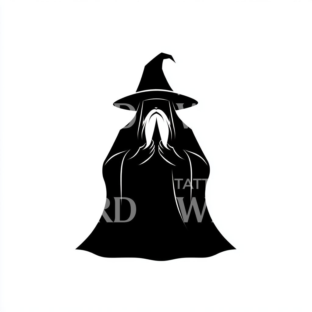 Wise Wizard Tattoo Idea