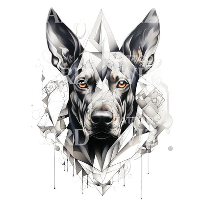 Dobermann Pinscher Tattoo Design