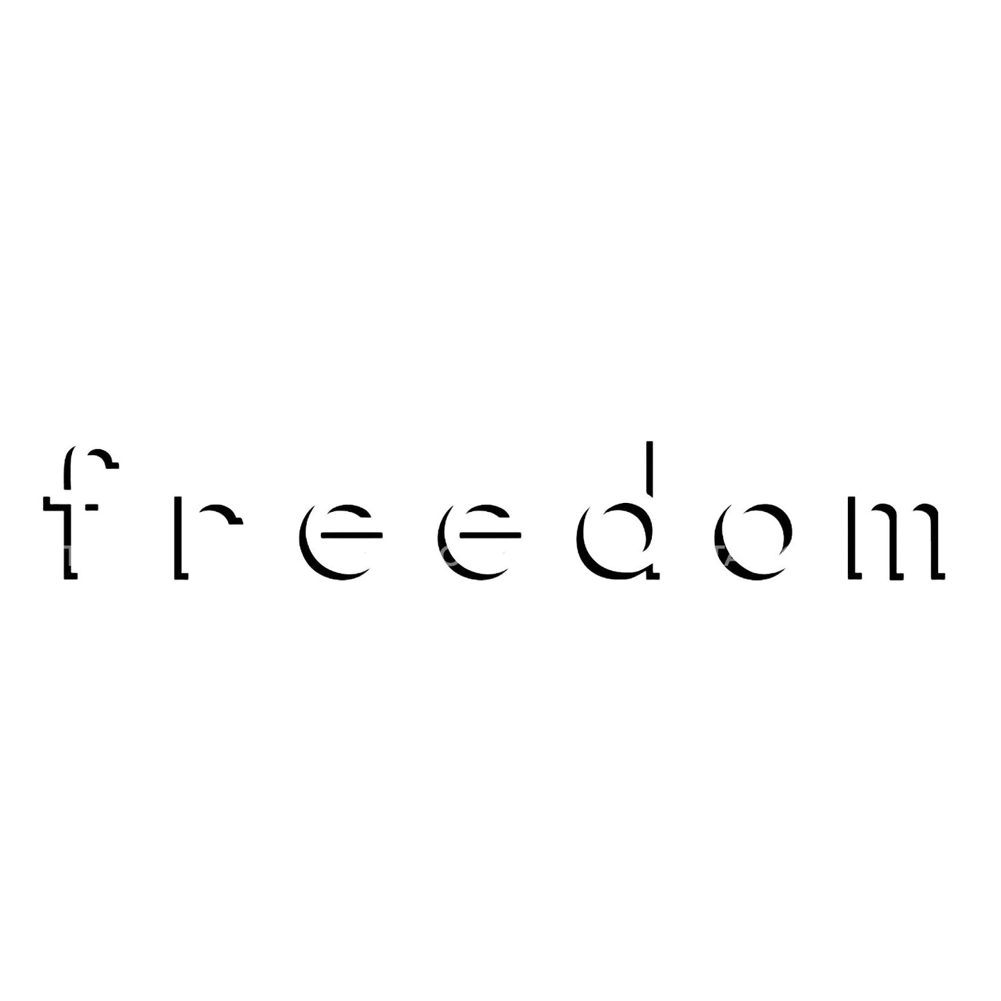 Freedom Minimalist Tattoo Design