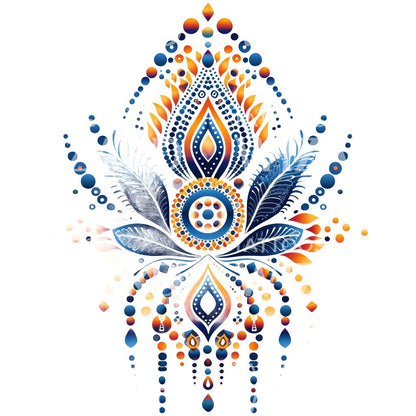 Aboriginal Colorful Art Tattoo Design