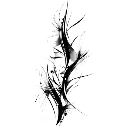 Abstract Beautiful Woman Tattoo Design