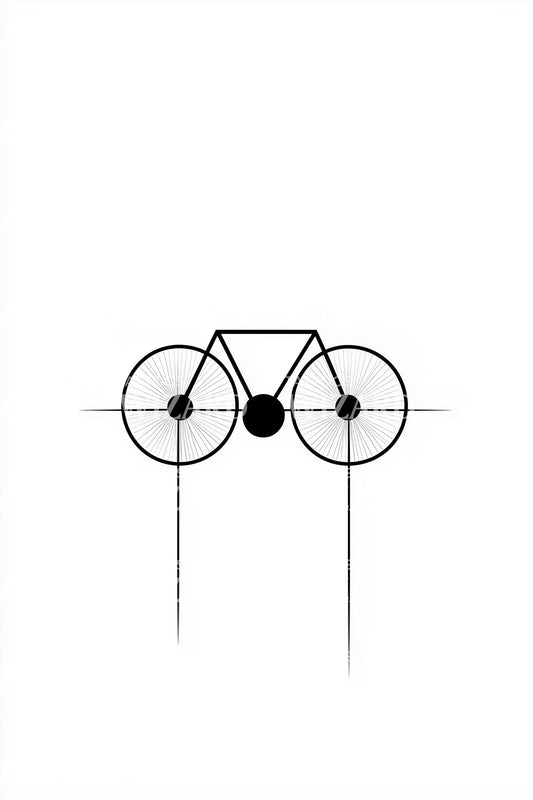 Abstract Geometry Bicycle Tattoo Idea