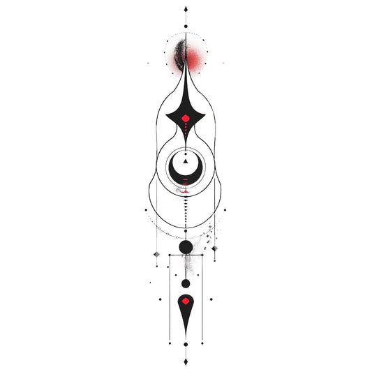 Abstract Healing Recovery Tattoo Design