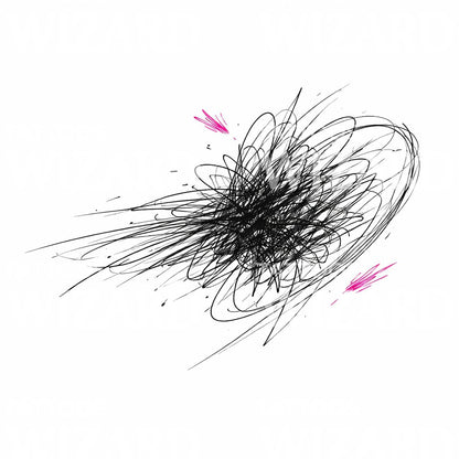 Abstract Scribble Tattoo Design