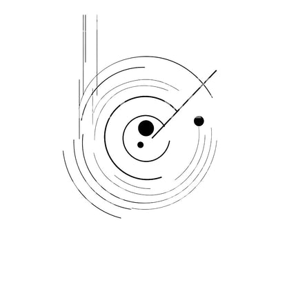 Abstract Pendulum Movement Tattoo Design