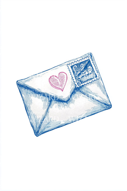 Airmail Love Letter Tattoo Idea