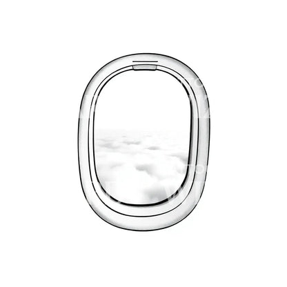 Airplane Window Tattoo Design