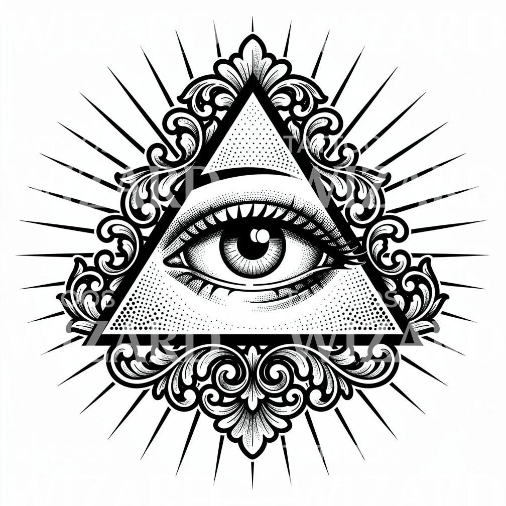 All-Seeing Eye Tattoo Design