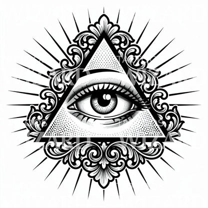 All-Seeing Eye Tattoo Design