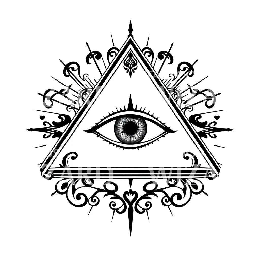 All Seeing Eye Tattoo Design