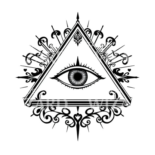 All Seeing Eye Tattoo Design