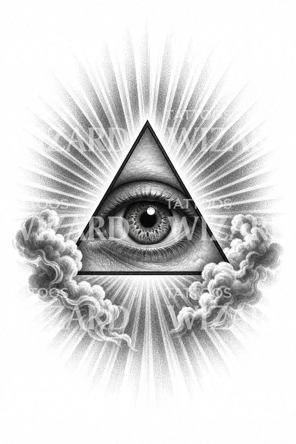 All Seeing Eye Tattoo Design