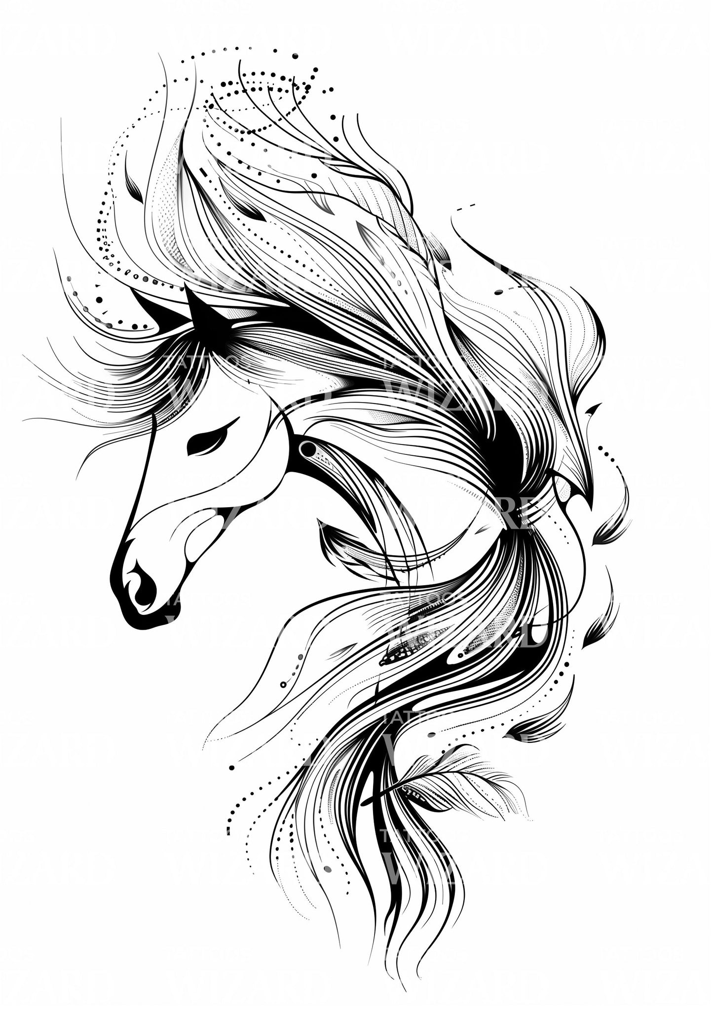 Amazing Majestic Horse Tattoo Idea