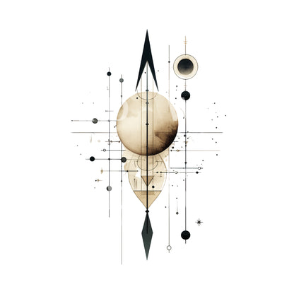 Minimalist Shapes Abstract Tattoo Design