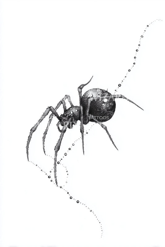 Ant Trail Microrealism Tattoo Design