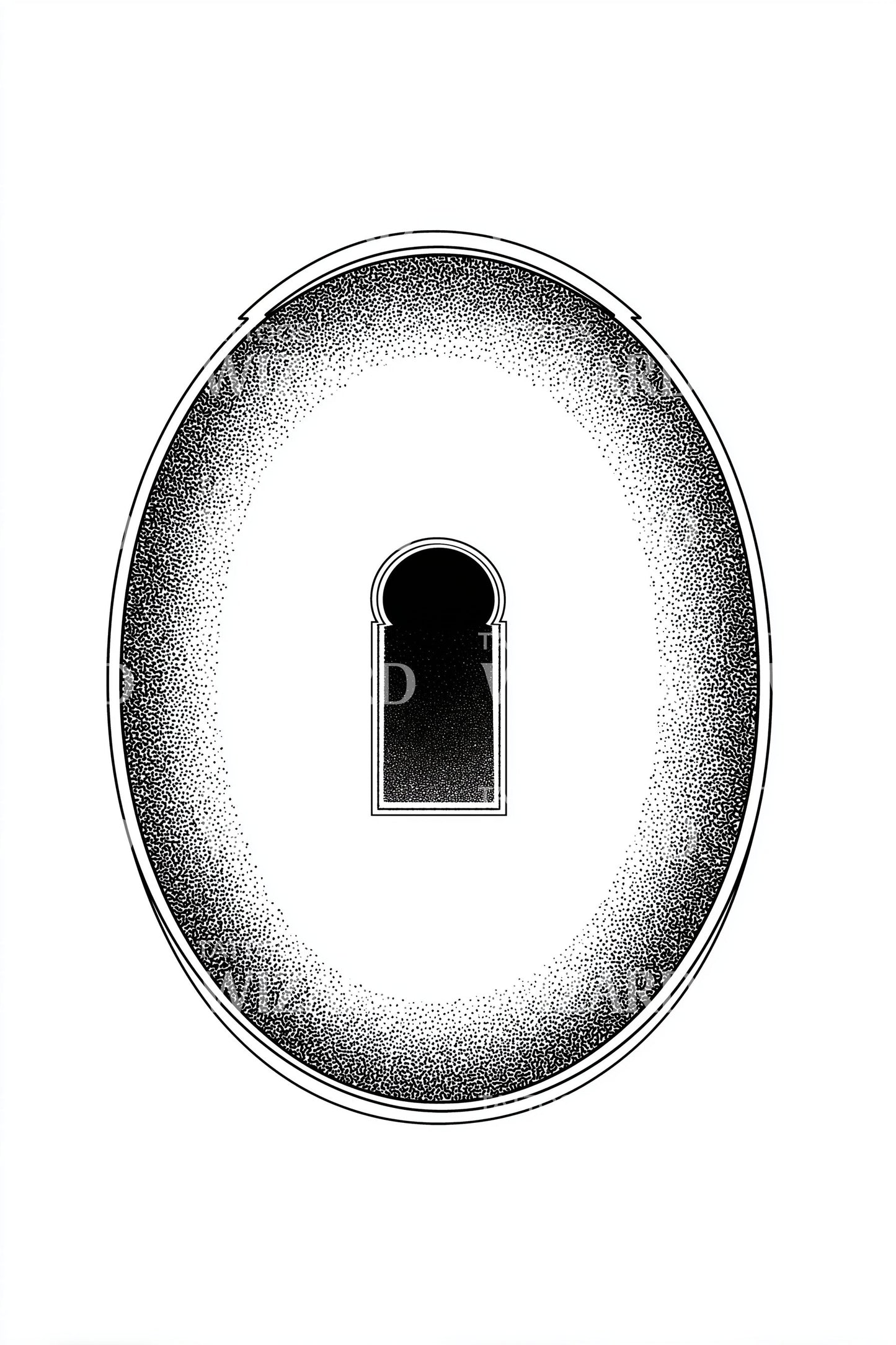 Antique Keyhole Tattoo Idea