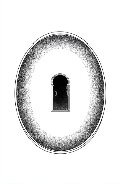 Antique Keyhole Tattoo Idea