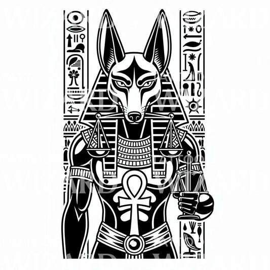 Anubis Scales Tattoo Design