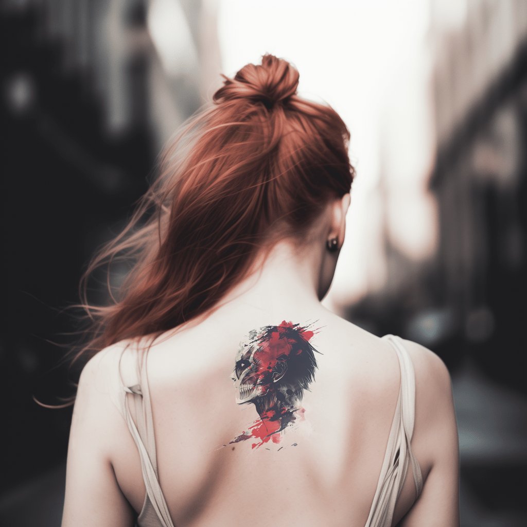 Titan Transformation AOT Inspired Tattoo Design Tattoos Wizard Designs