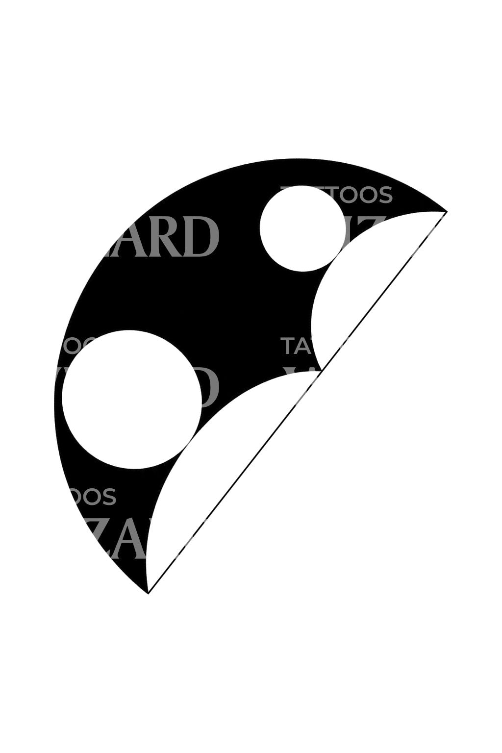 Arbelos Crescent Geometry Tattoo Design