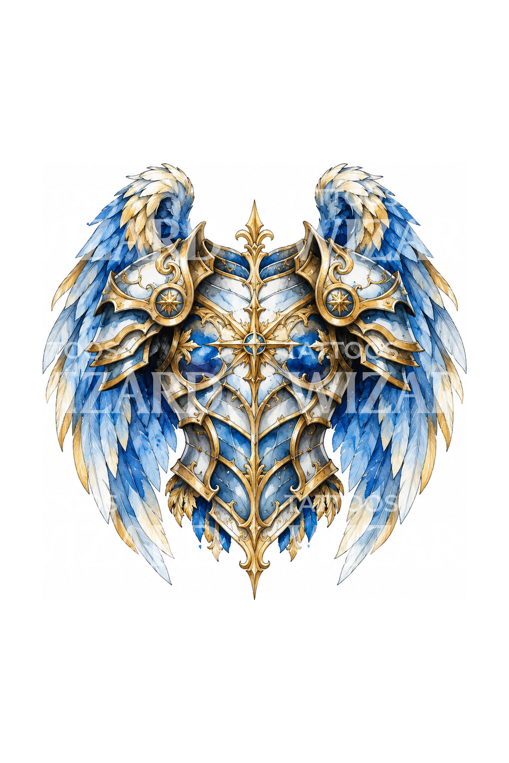 Archangel Armor and Wings Tattoo – Tattoos Wizard Designs