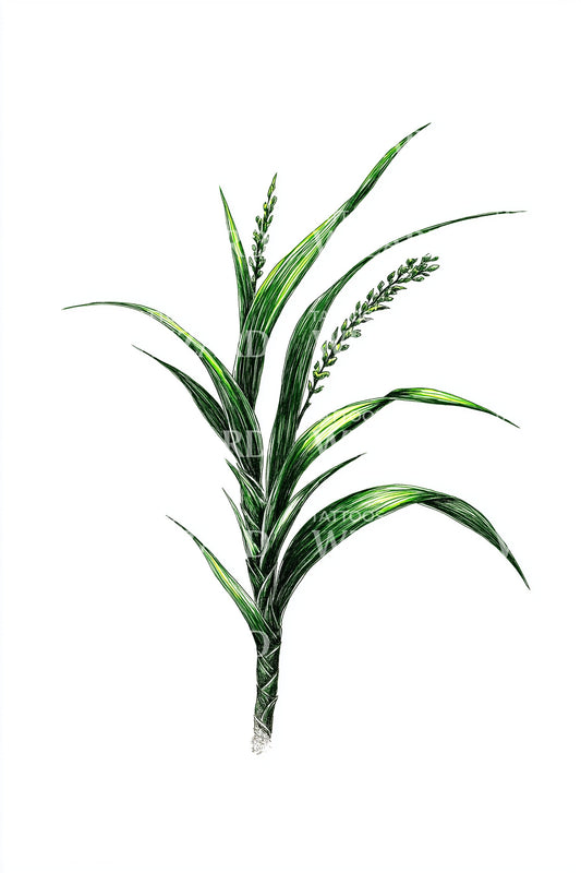 Aruba Aloe Blad Tatoveringsdesign