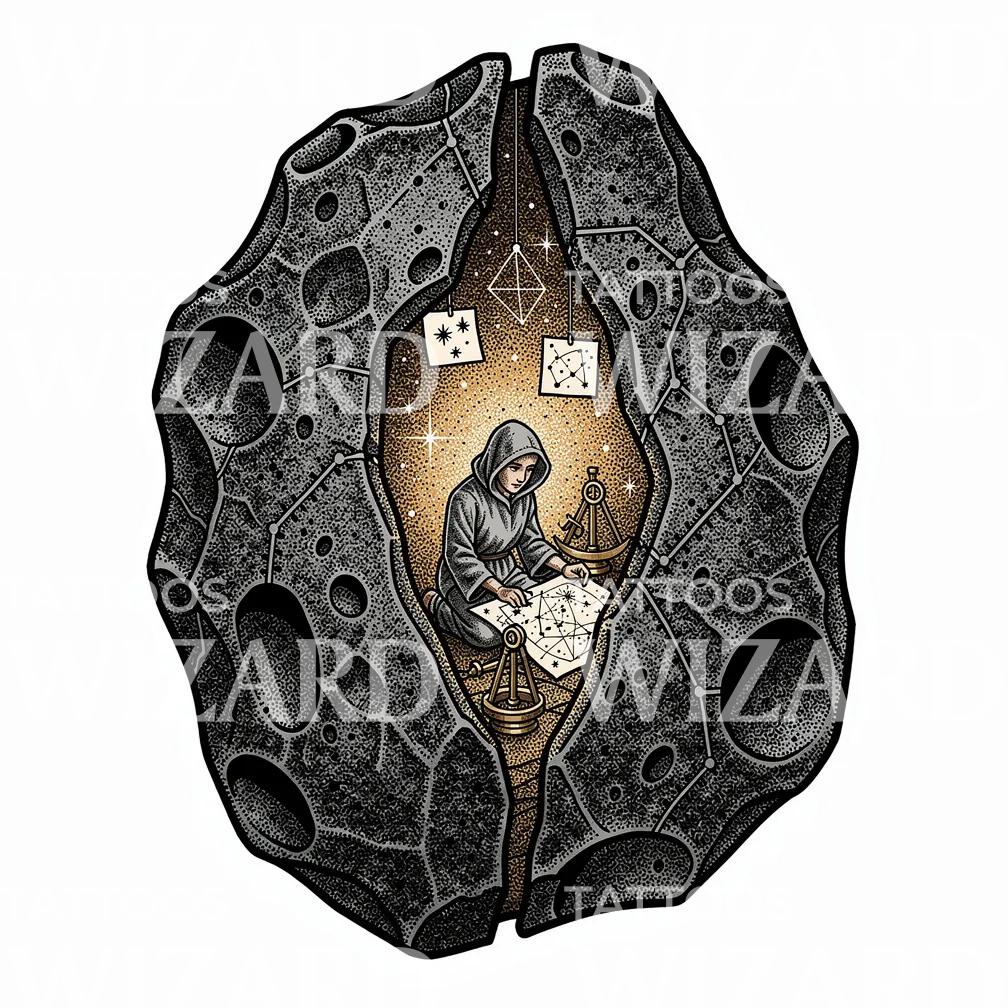 Astral Cartographer Tattoo Illustration