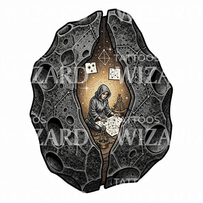 Astral Cartographer Tattoo Illustration