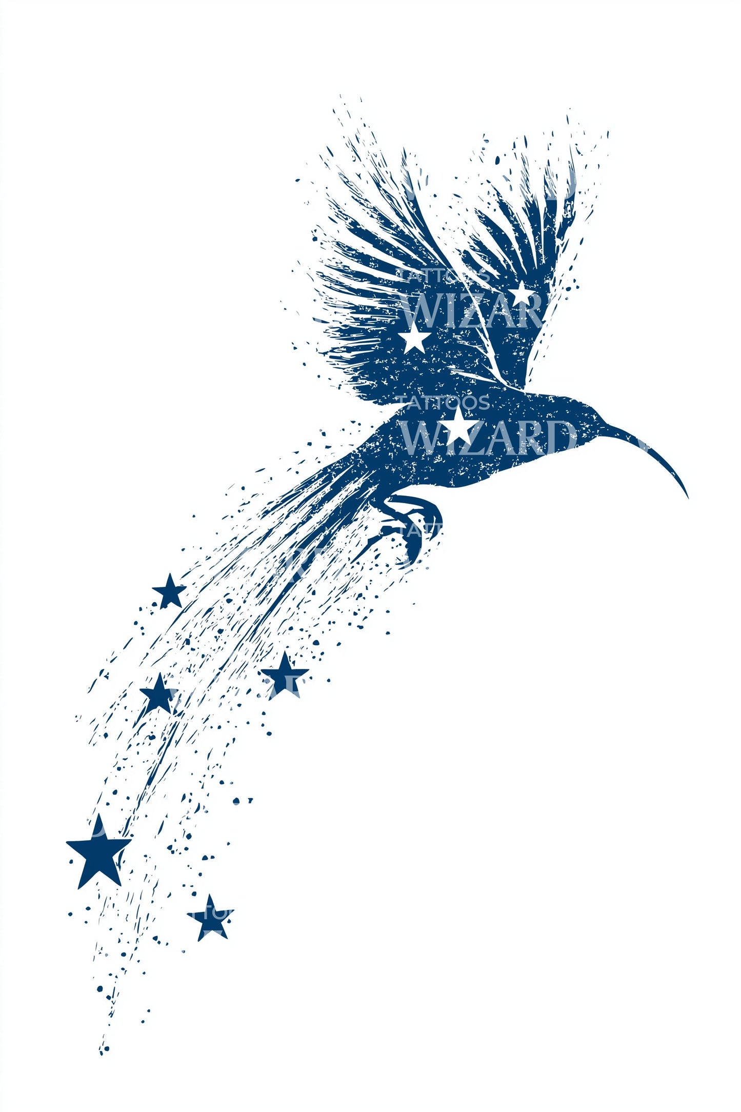 Australien Southern Cross Flug Tattoo Design