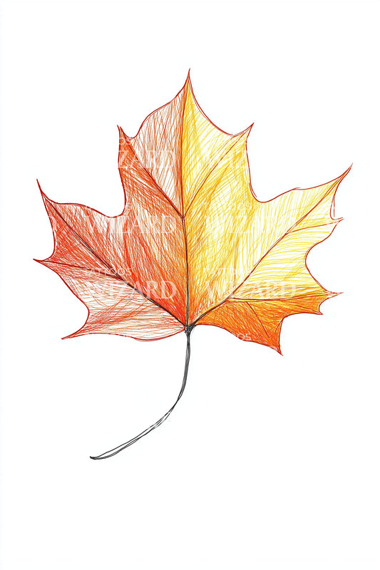 Autumn Maple Leaf Tattoo Design