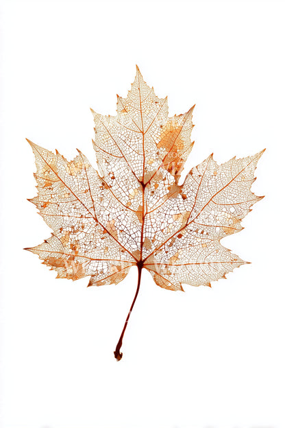 Autumn Maple Leaf Tattoo Illustration