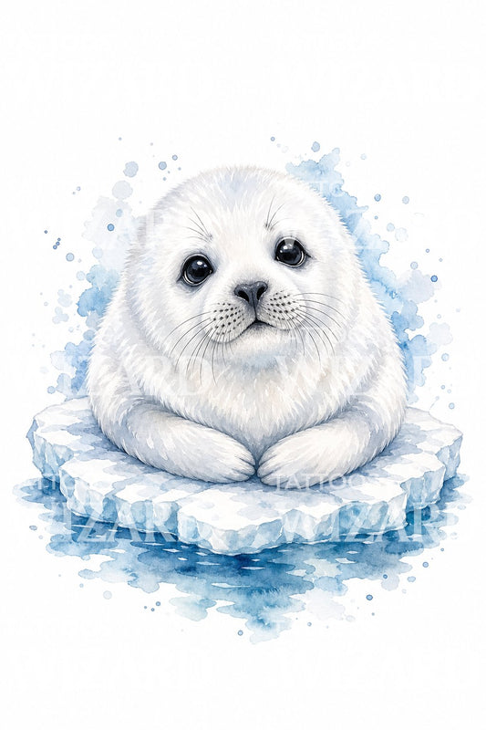 Design tatuaggio cucciolo di foca