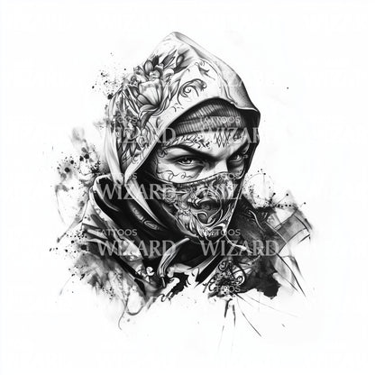 Tuff Rebel Graffiti Tatuering Idé