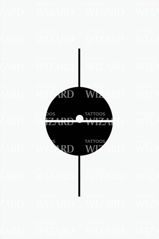 Balance Meridian Symbol Tattoo Design